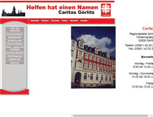 Tablet Screenshot of caritasgoerlitz.de